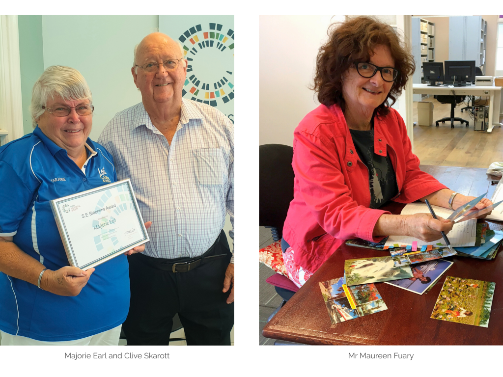 Recipients of the 2025 S.E. Stephens Award - Majorie Earl and Dr Maureen Fuary